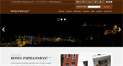 Desktop Screenshot of hotelpapillon.hu